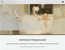 Tablet Screenshot of coiffuredianemarcoux.com